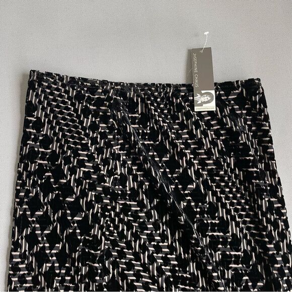 Josephine Chaus NWT Silk Blend Black Midi Skirt Women’s Size 10 - Picture 6 of 7